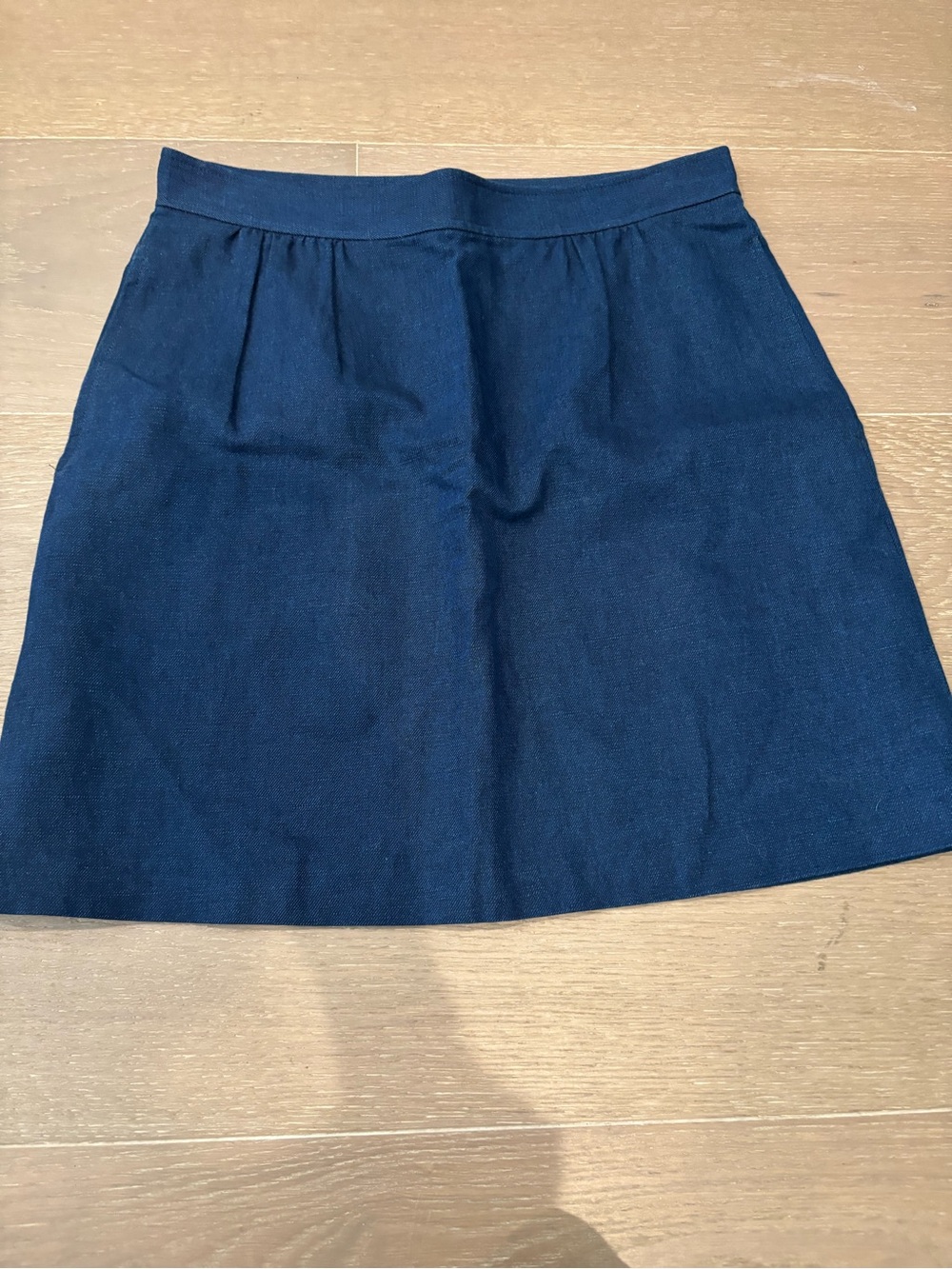 A.P.C. Navy Mini A-Line Skirt